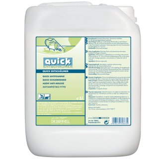 Dr. Schnell QUICK Entschumer 5 litres - vite la formation de mousse