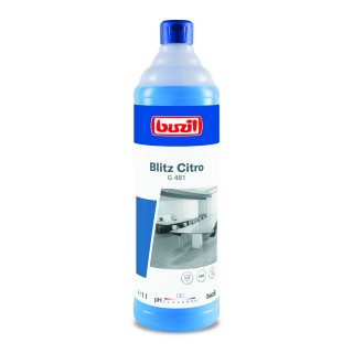 Buzil G481 Blitz Citro 1 litre Nettoyant universel neutre avec agrable odeur de citron