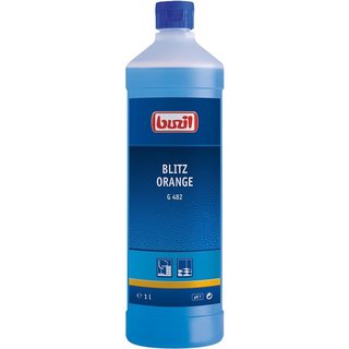 Buzil G482 Blitz Orange 1 litre Nettoyant universel neutre avec agréable odeur dorange